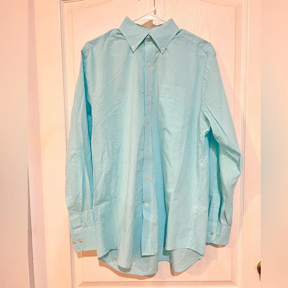 Men’s Southern Tide Blue Plaid Button Down - Picture 1 of 7